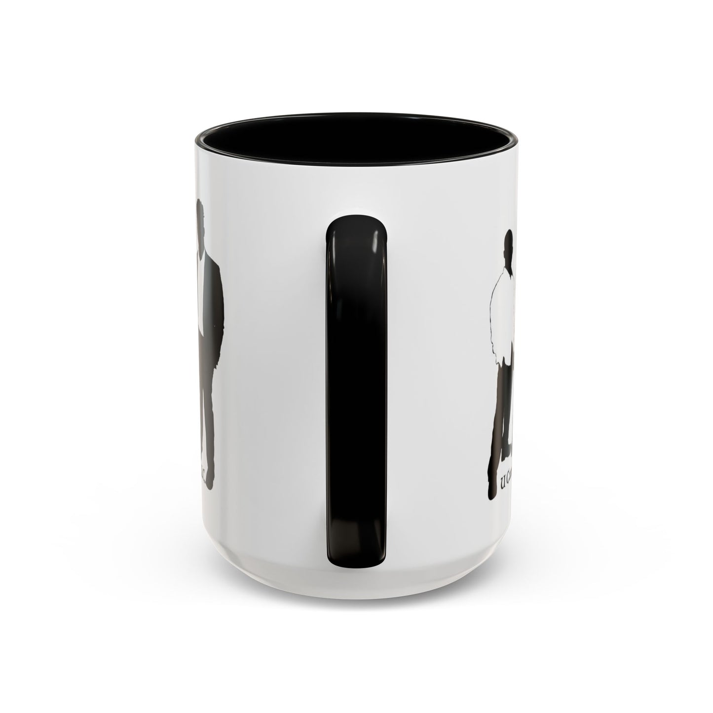 U Can Brothers Black Accent Mug