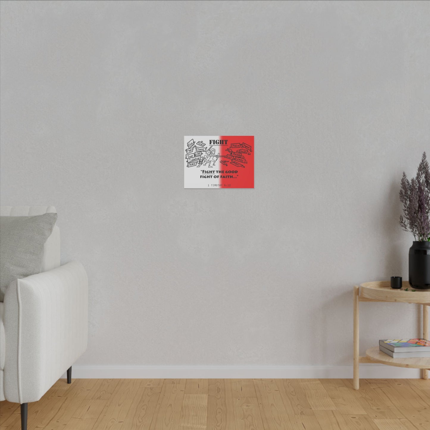Fight the Good Fight, Matte Canvas, Stretched 0.75", wall art