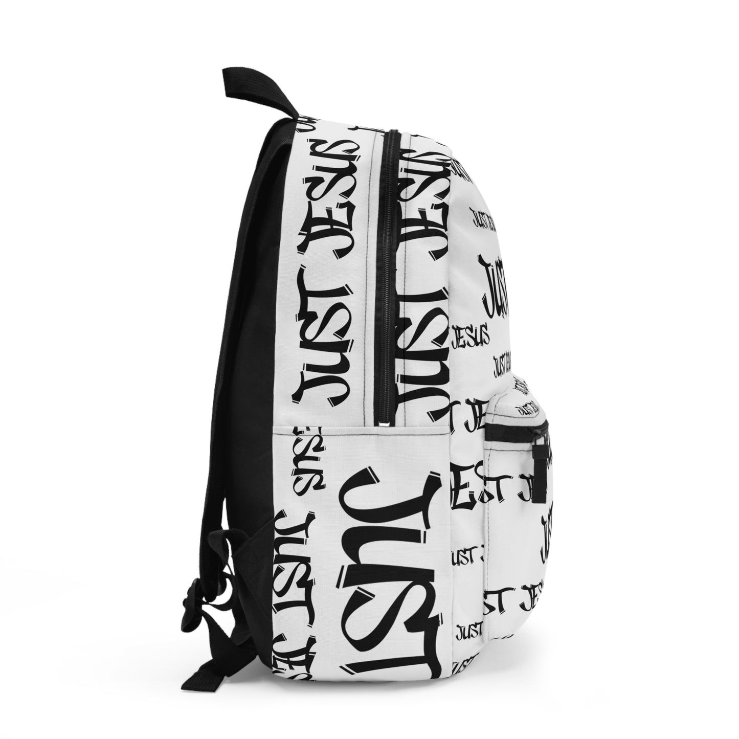 Just Jesus Backpack (white), gift, sleepover, camping, day trips, school