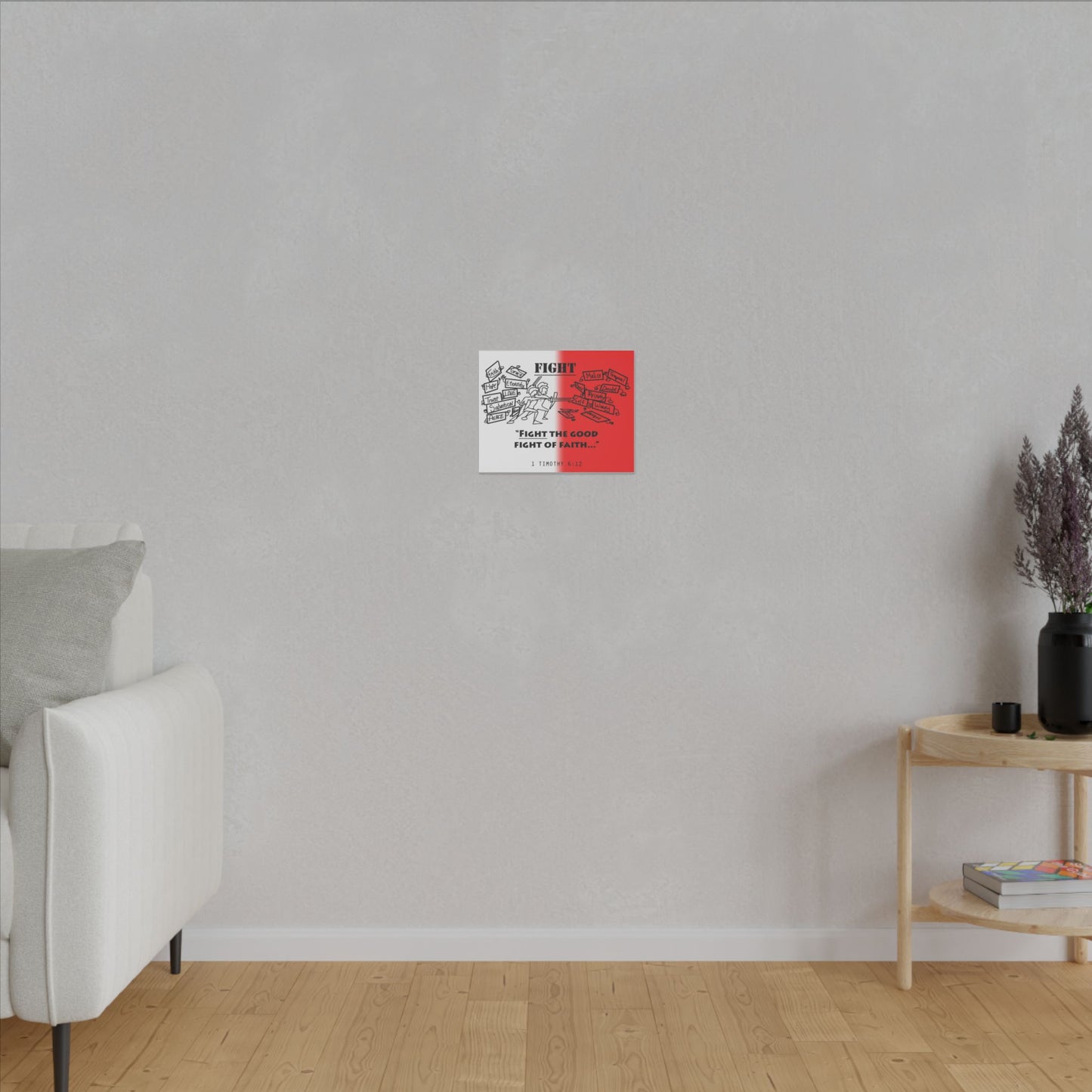 Fight the Good Fight, Matte Canvas, Stretched 0.75", wall art