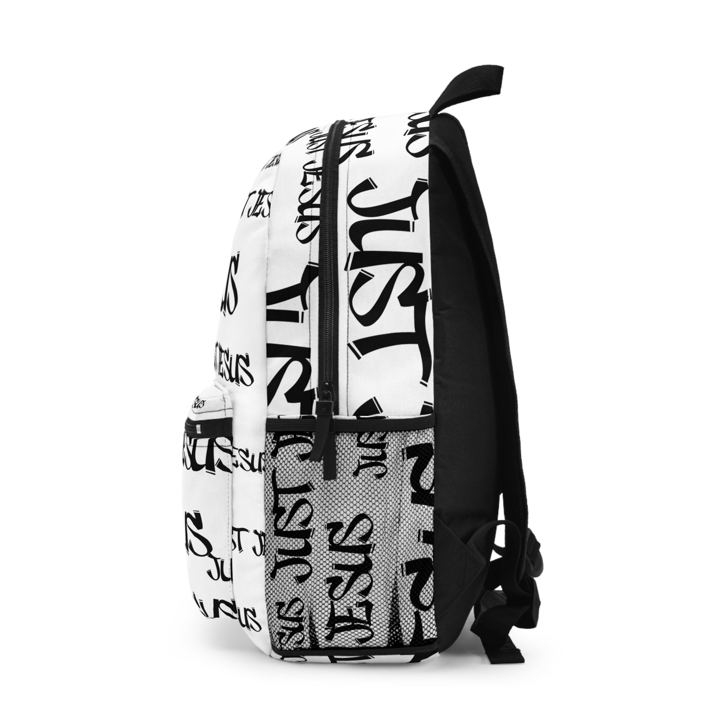 Just Jesus Backpack (white), gift, sleepover, camping, day trips, school