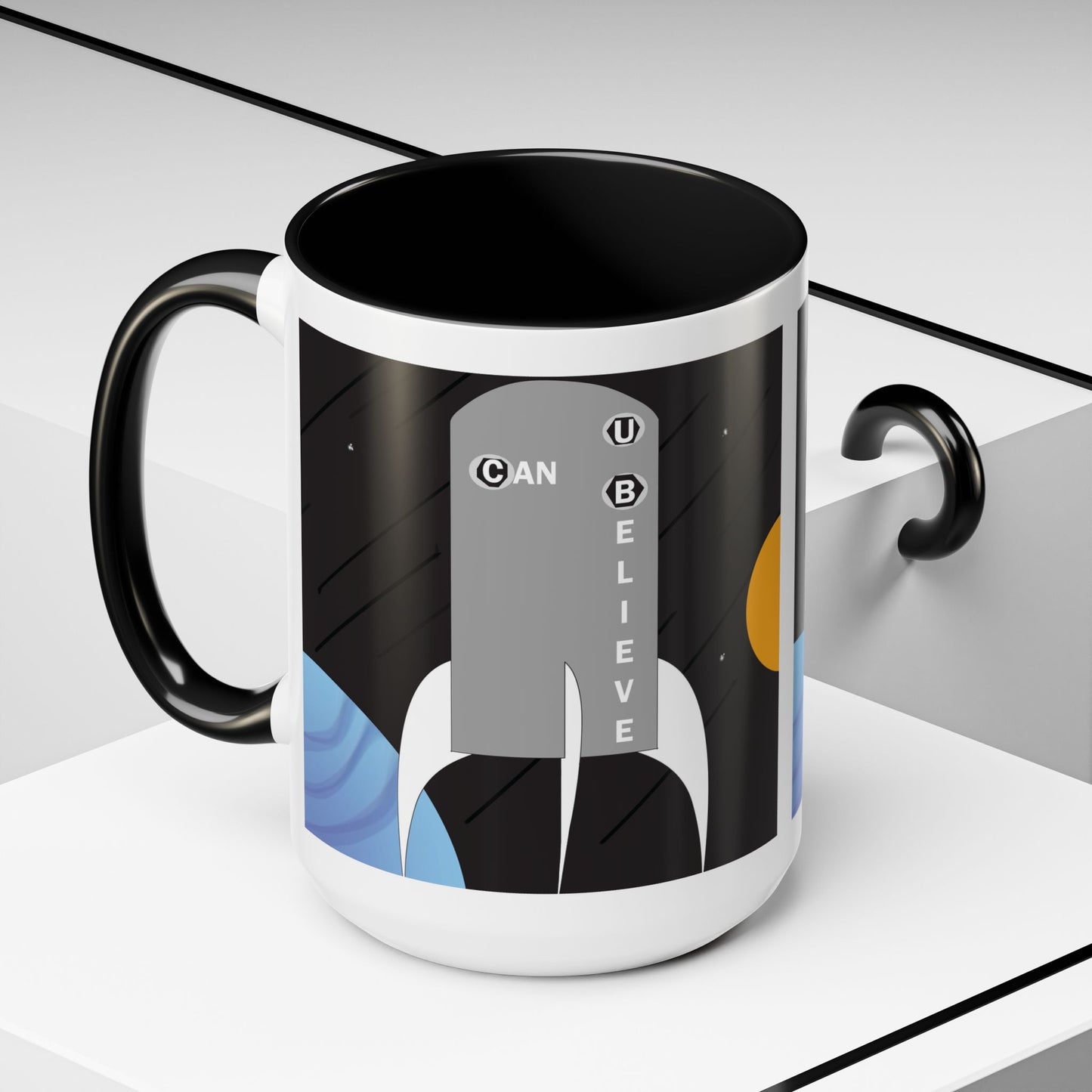 Rocket Hot Chocolate Mug, Gift for child, Inspirational - 11oz or 15oz