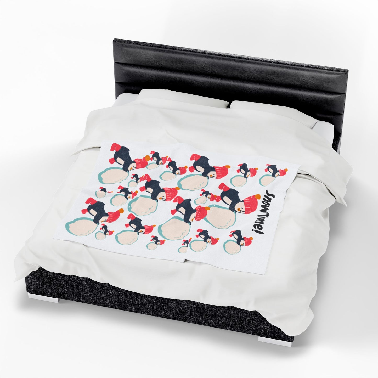 Snow Time Velveteen Plush Blanket