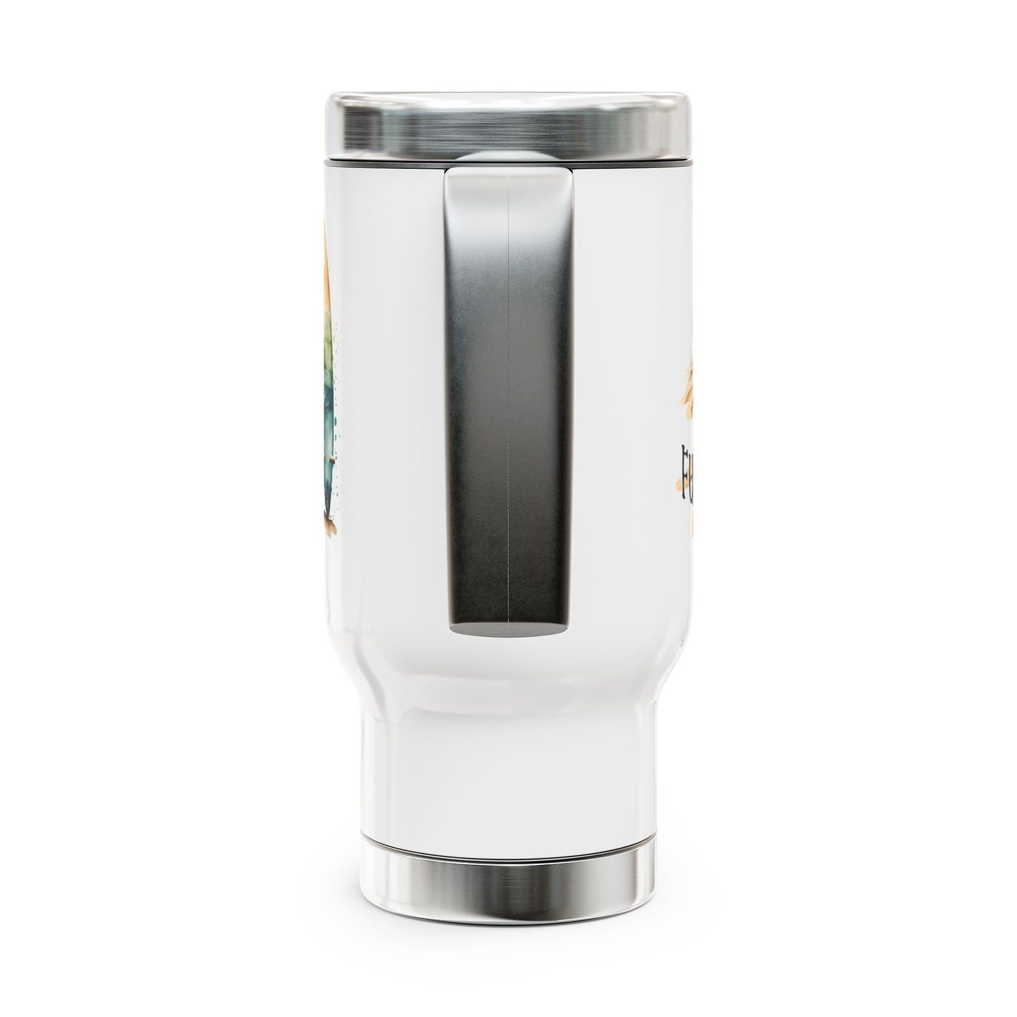 Fun in the Sun Stainless Steel Travel Mug with Handle, Vacation, Weekend getaway
