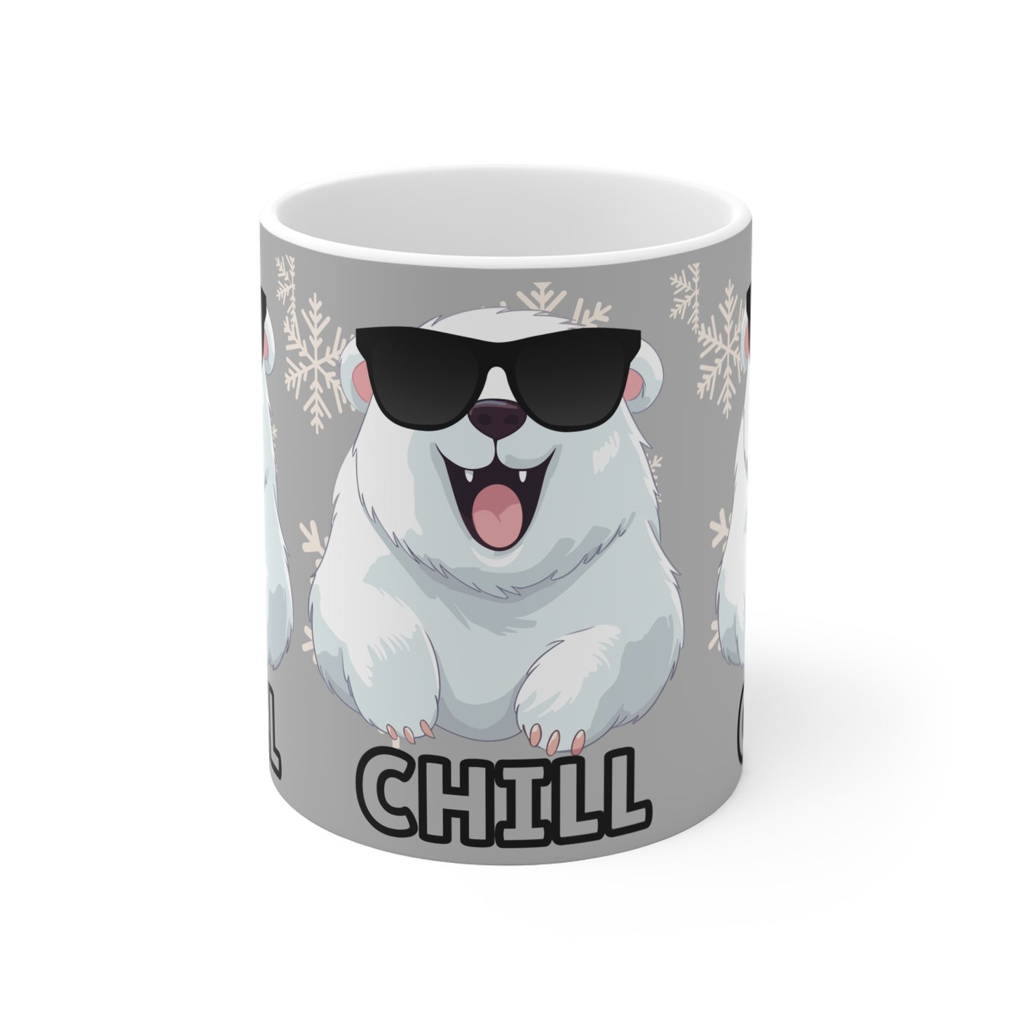 Chill Polar Bear, Mug 11oz, coffee, tea, hot chocolate
