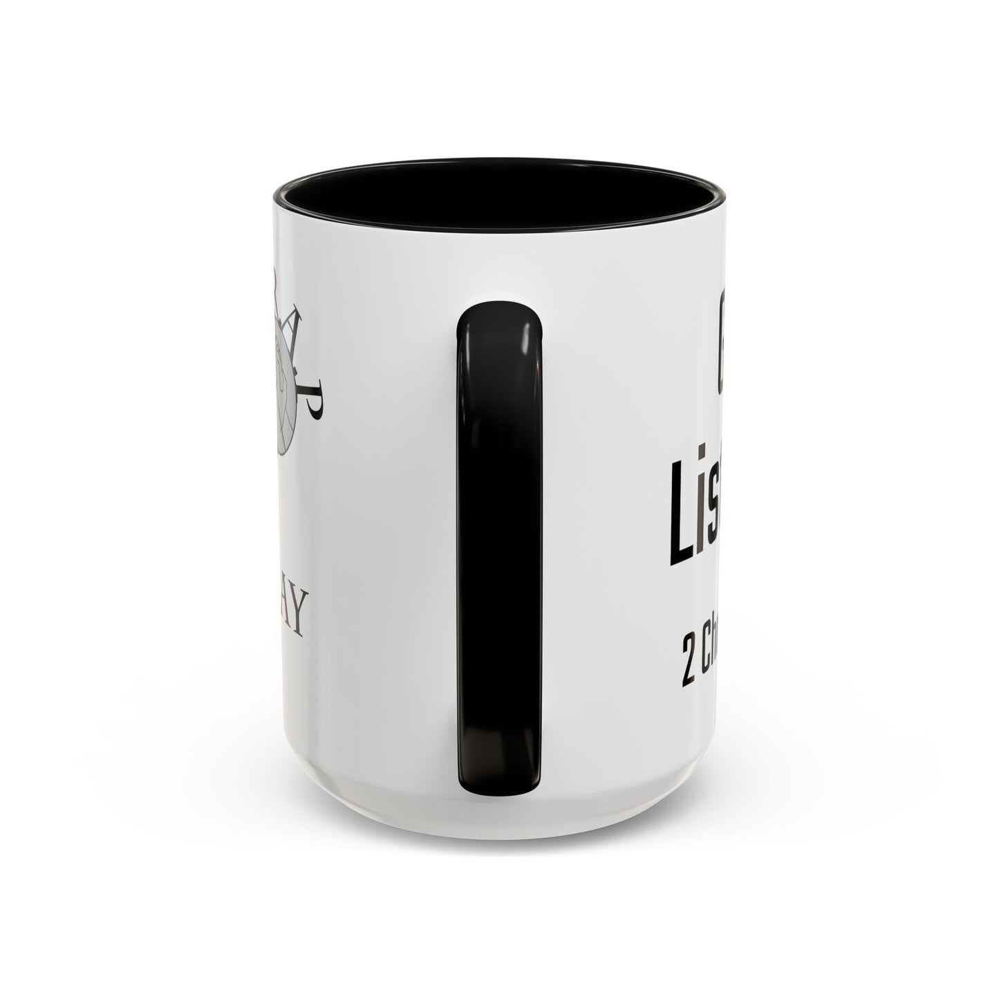 Read & Pray Black Accent Mug w/microphone, Gift for him/her, 2 Chronicles 7:14