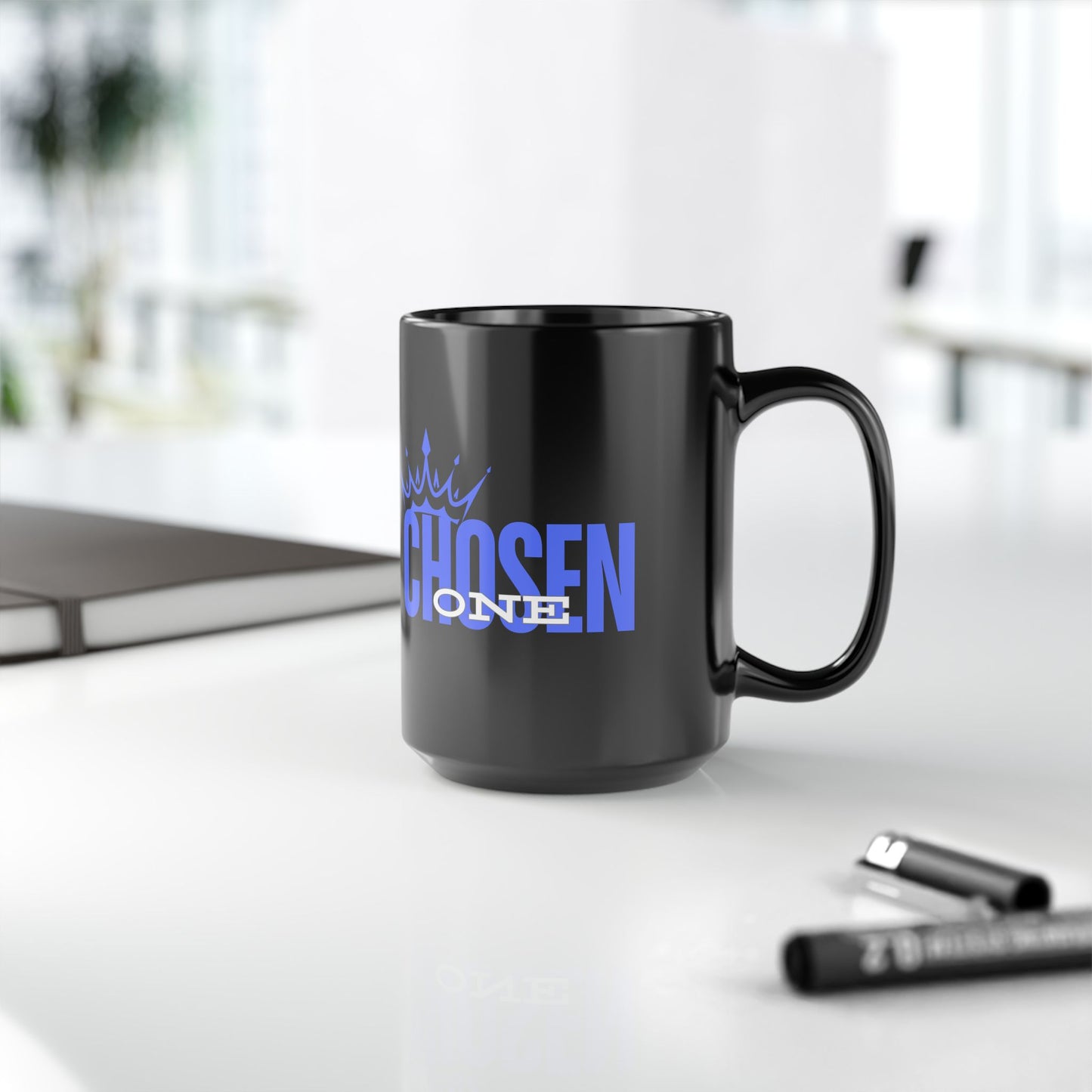 Chosen One with crown, Black Mug (11 oz, 15 oz)