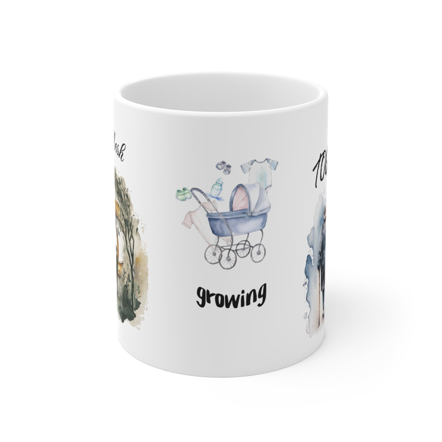 One Flesh Growing Together Mug, Anniversary, Valentine's Day, Wedding, vintage