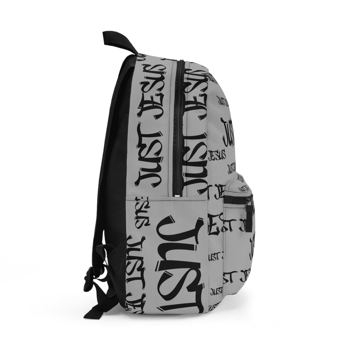 Just Jesus Backpack (light gray), gift, sleepover, camping, day trips, school
