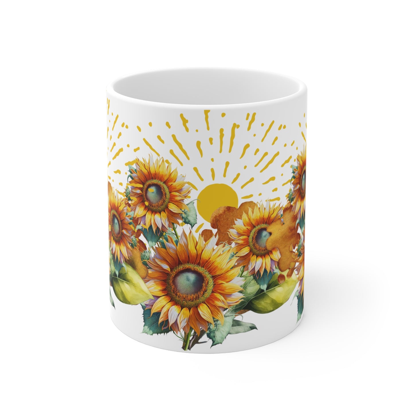 Sunflowers Mug 11oz, gift for her, birthdays, spring