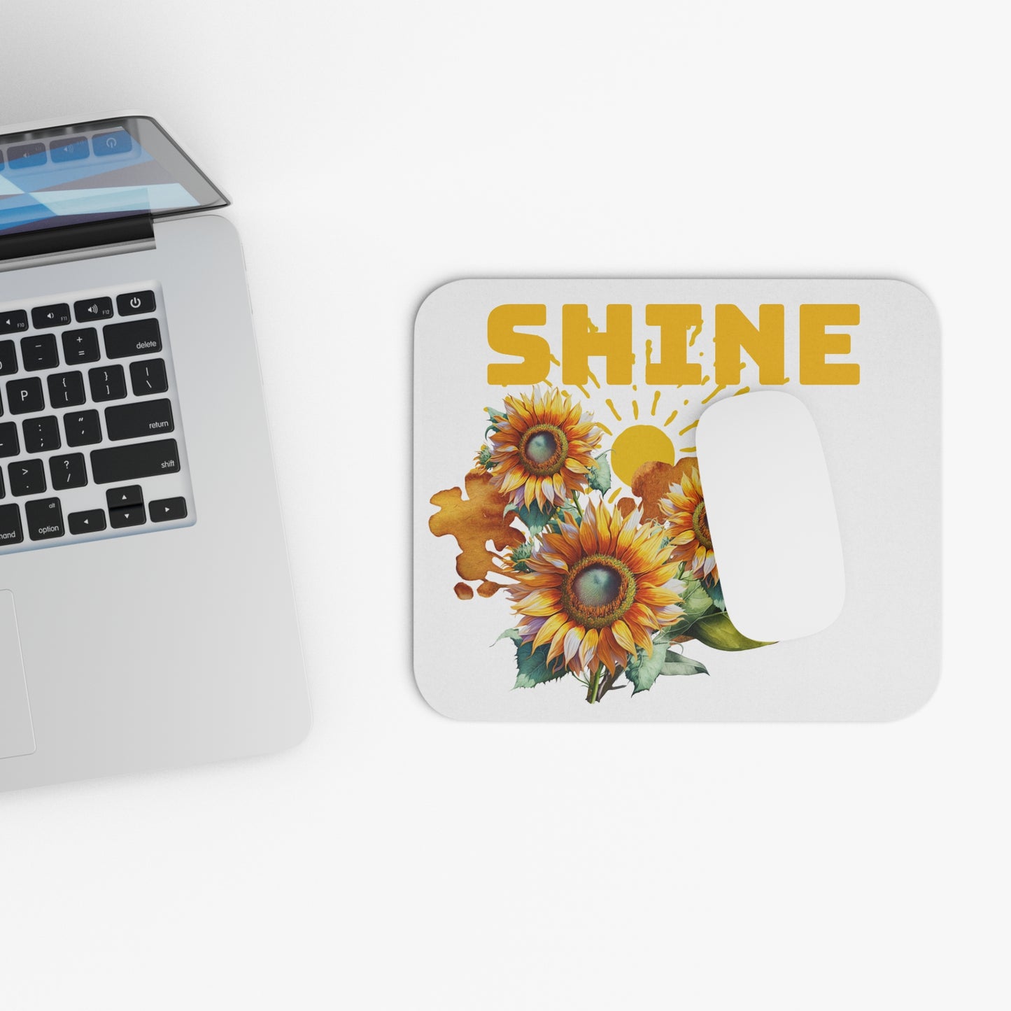 SHINE Mouse Pad (9"x8" Rectangle) , sunflowers