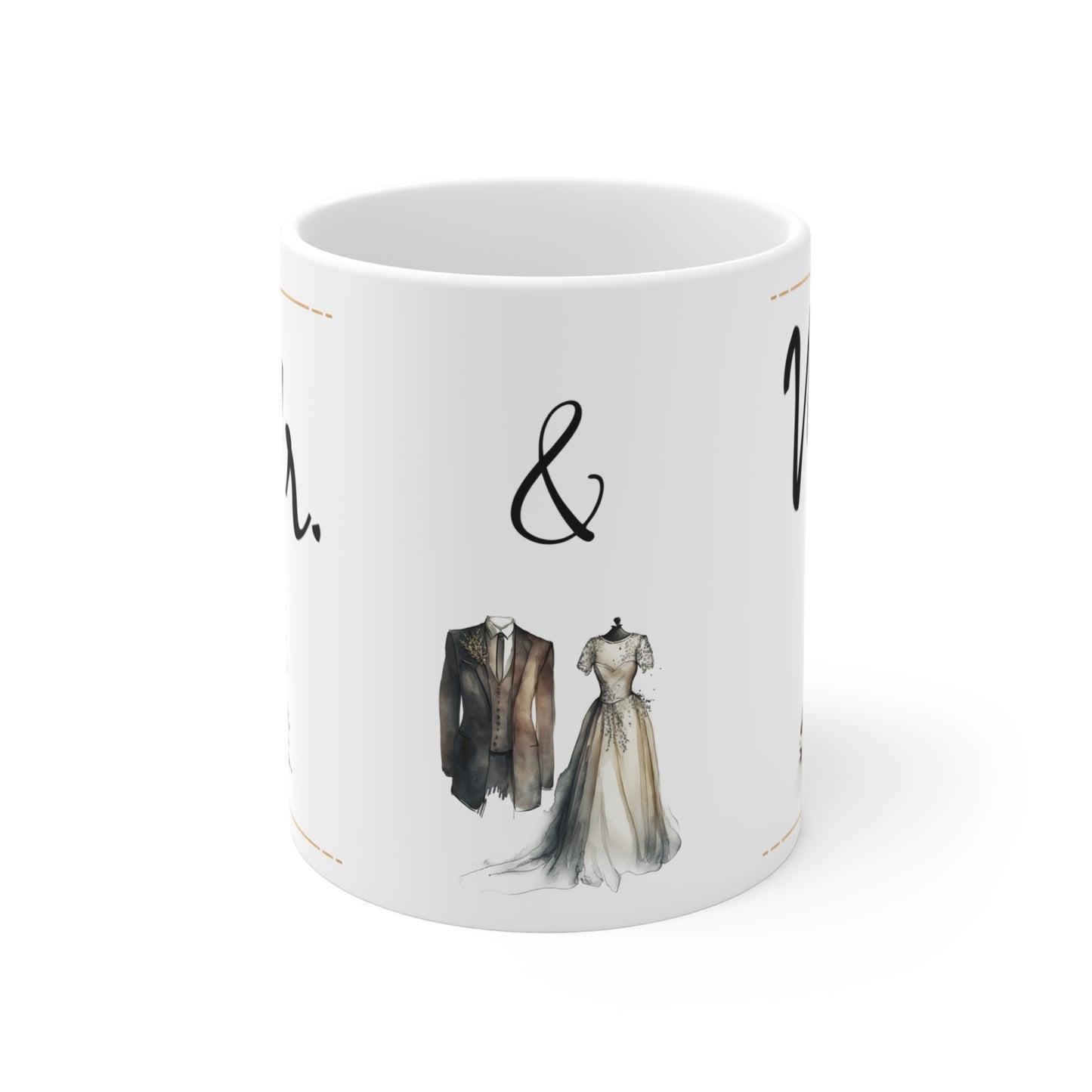 Vintage Mr. & Mrs. Mug 11oz, Wedding, Anniversary, housewarming gift
