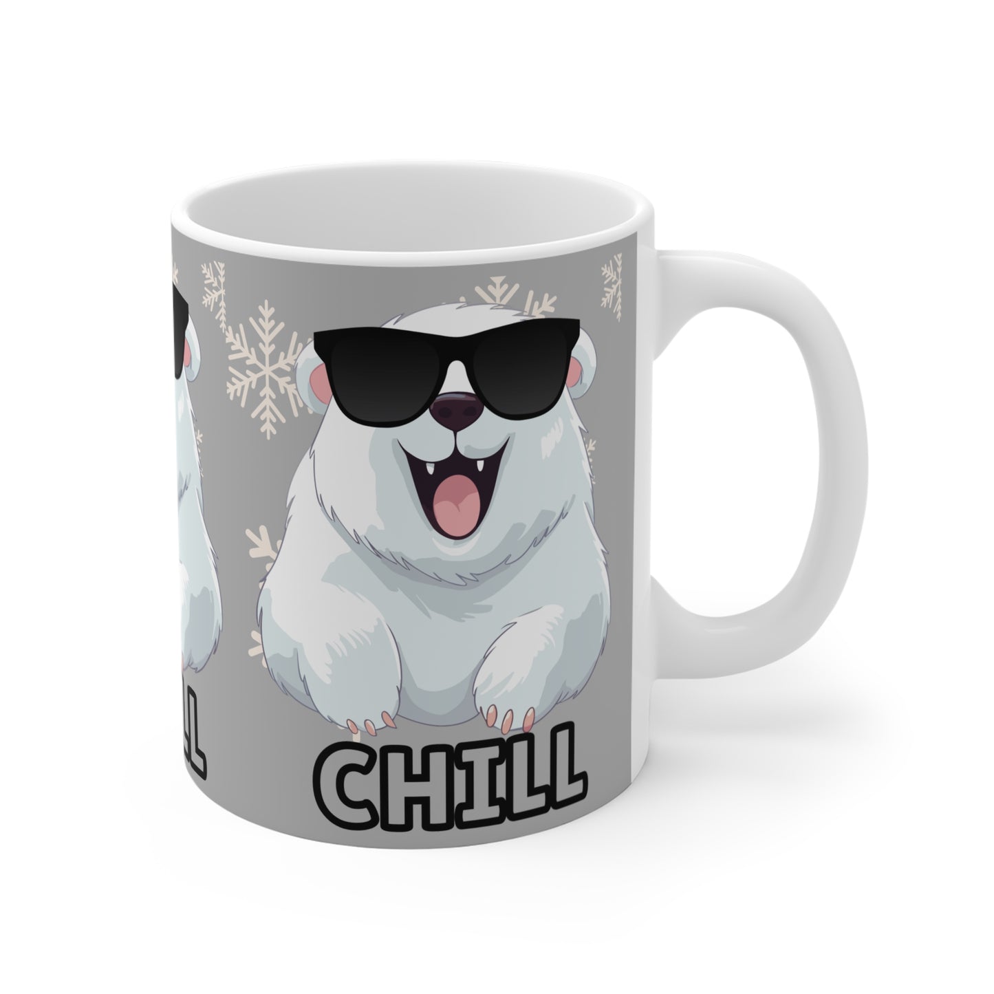 Chill Polar Bear, Mug 11oz, coffee, tea, hot chocolate