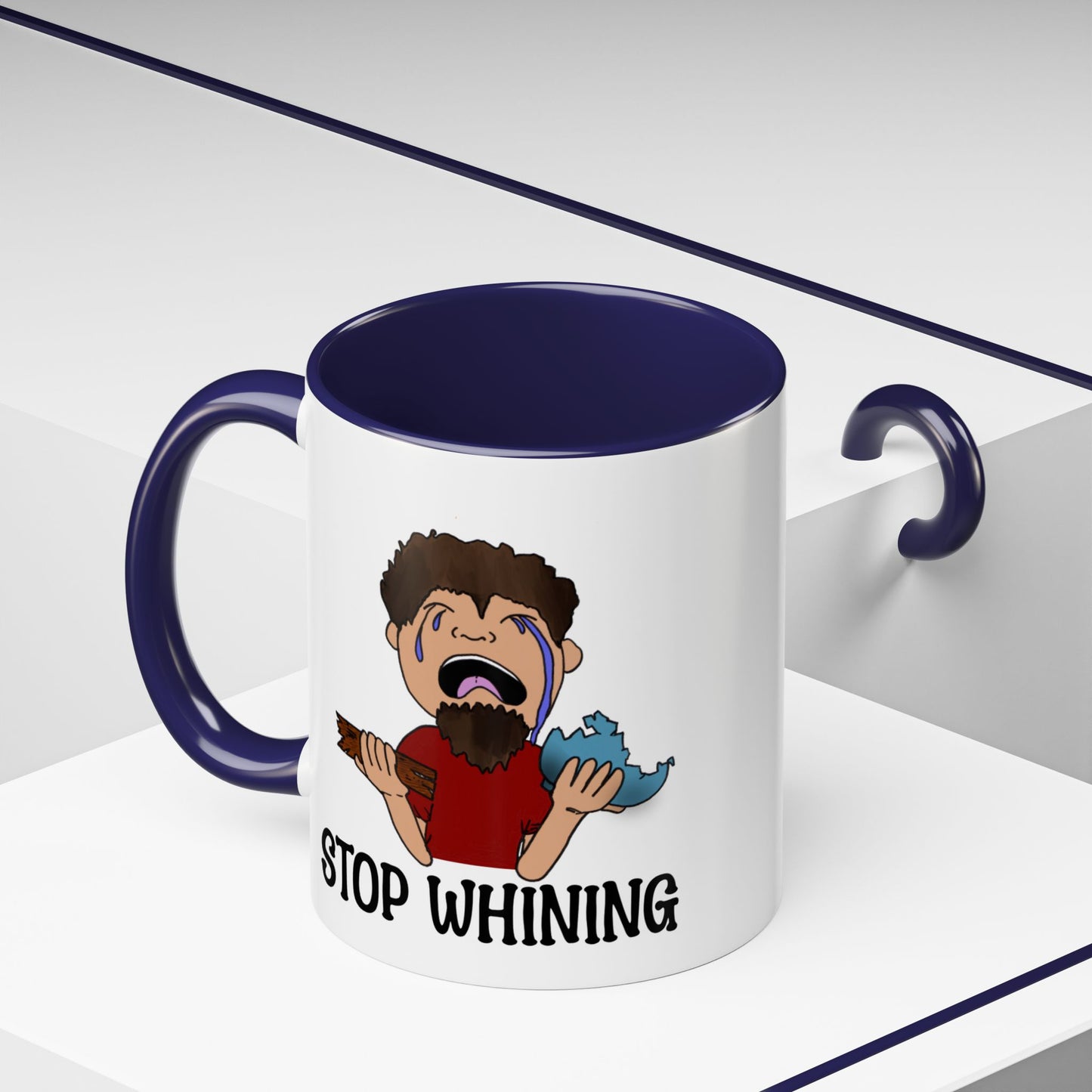 Stop Whining Accent Coffee Mug, 11oz and 15oz, birthday gift, fun gift, Philippians 2:14
