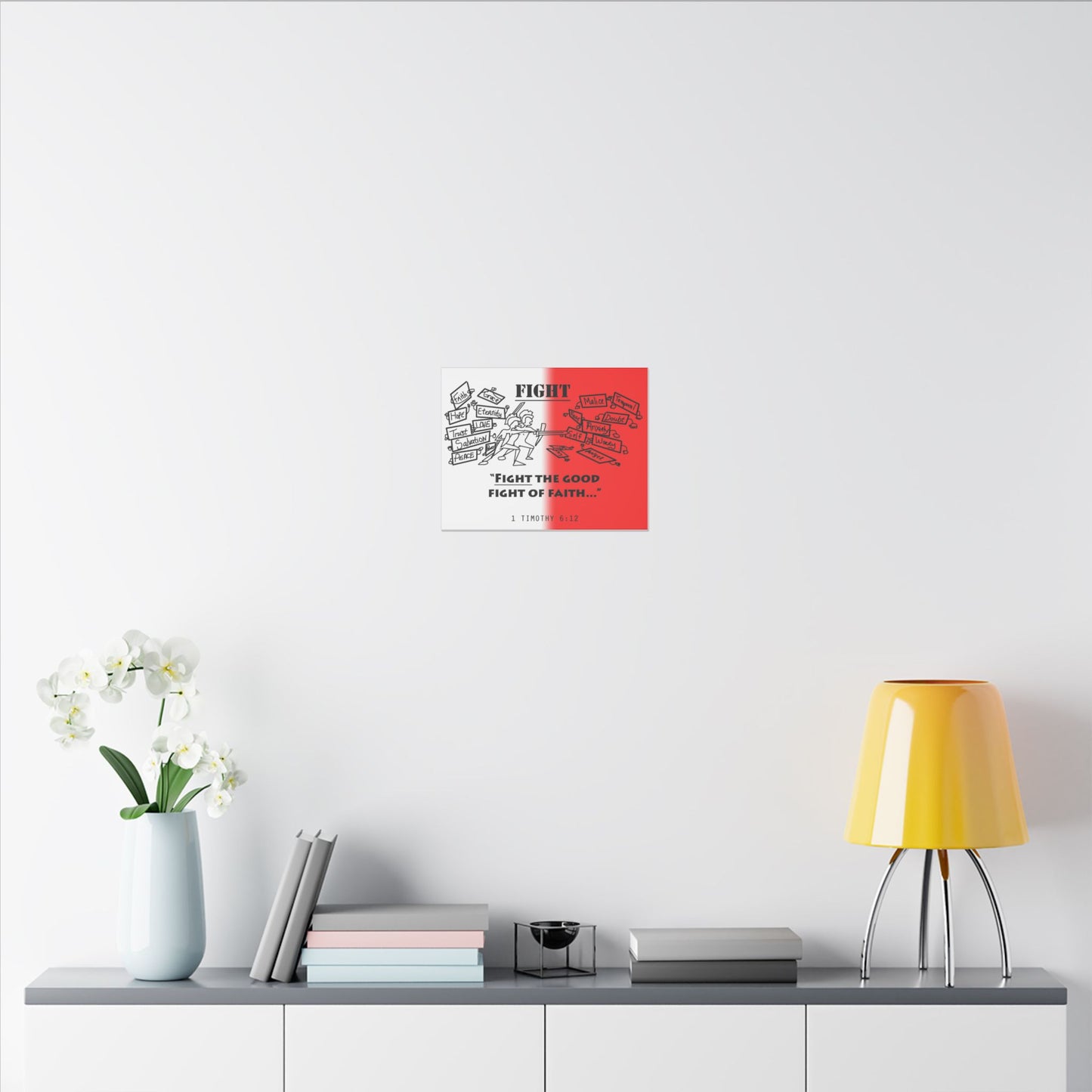 Fight the Good Fight, Matte Canvas, Stretched 0.75", wall art