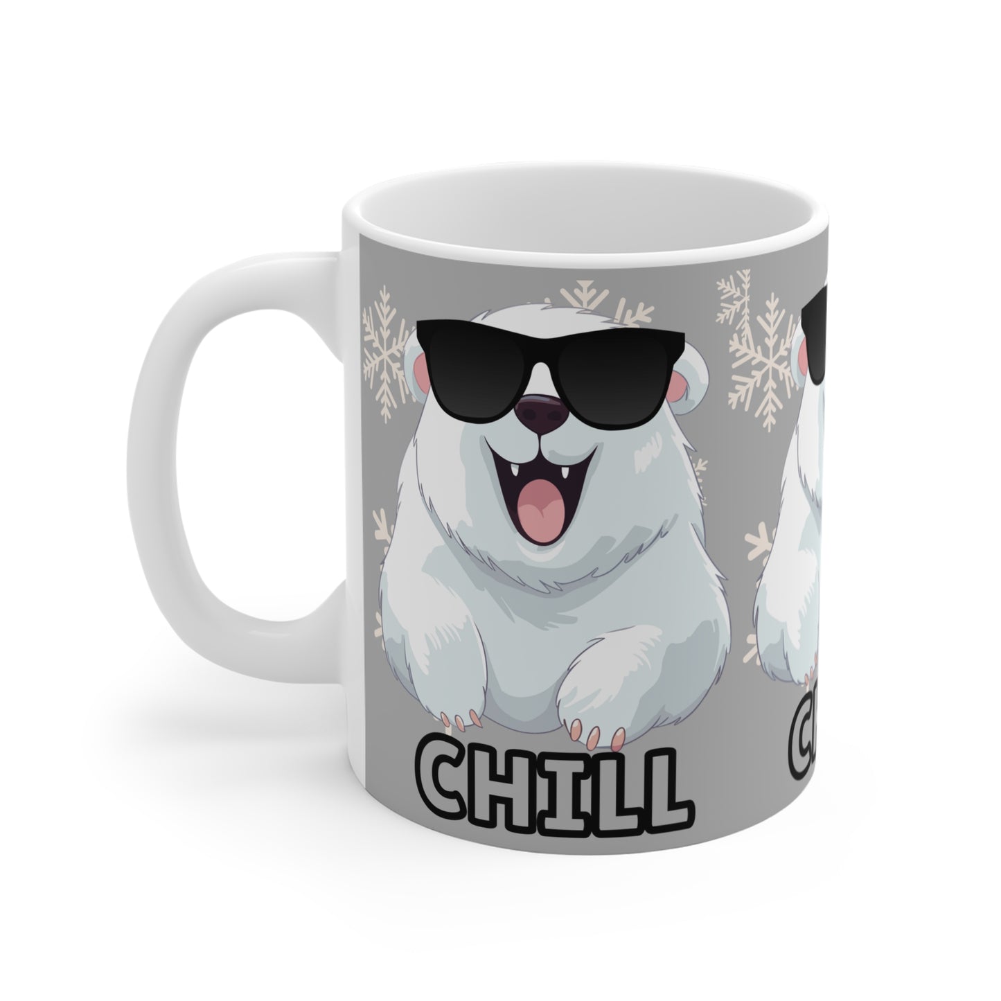 Chill Polar Bear, Mug 11oz, coffee, tea, hot chocolate