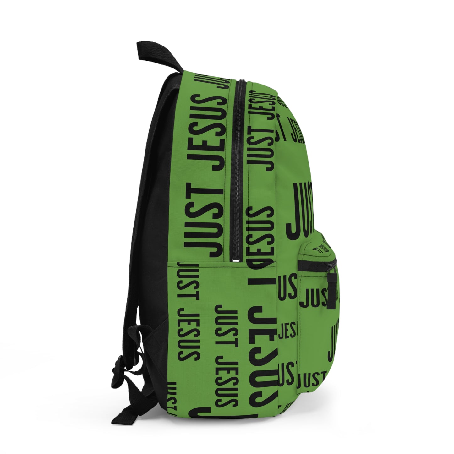 Just Jesus Backpack (green), gift, sleepover, camping, day trips, school