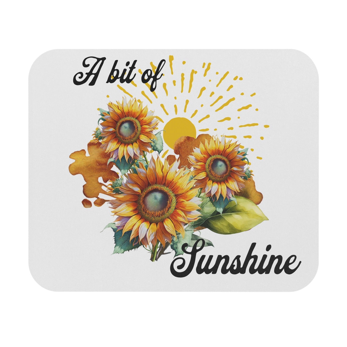 A Bit of Sunshine Mouse Pad (9"x8" Rectangle), sunflowers
