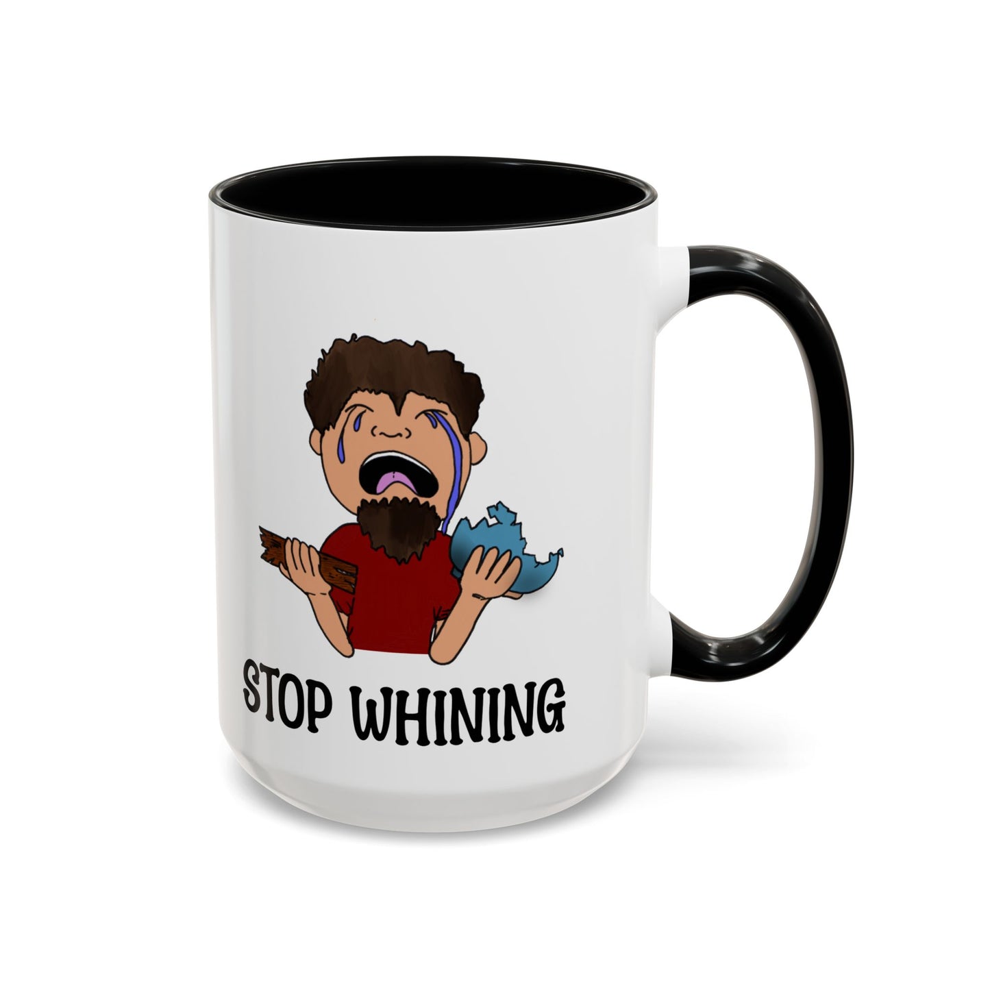 Stop Whining Accent Coffee Mug, 11oz and 15oz, birthday gift, fun gift, Philippians 2:14
