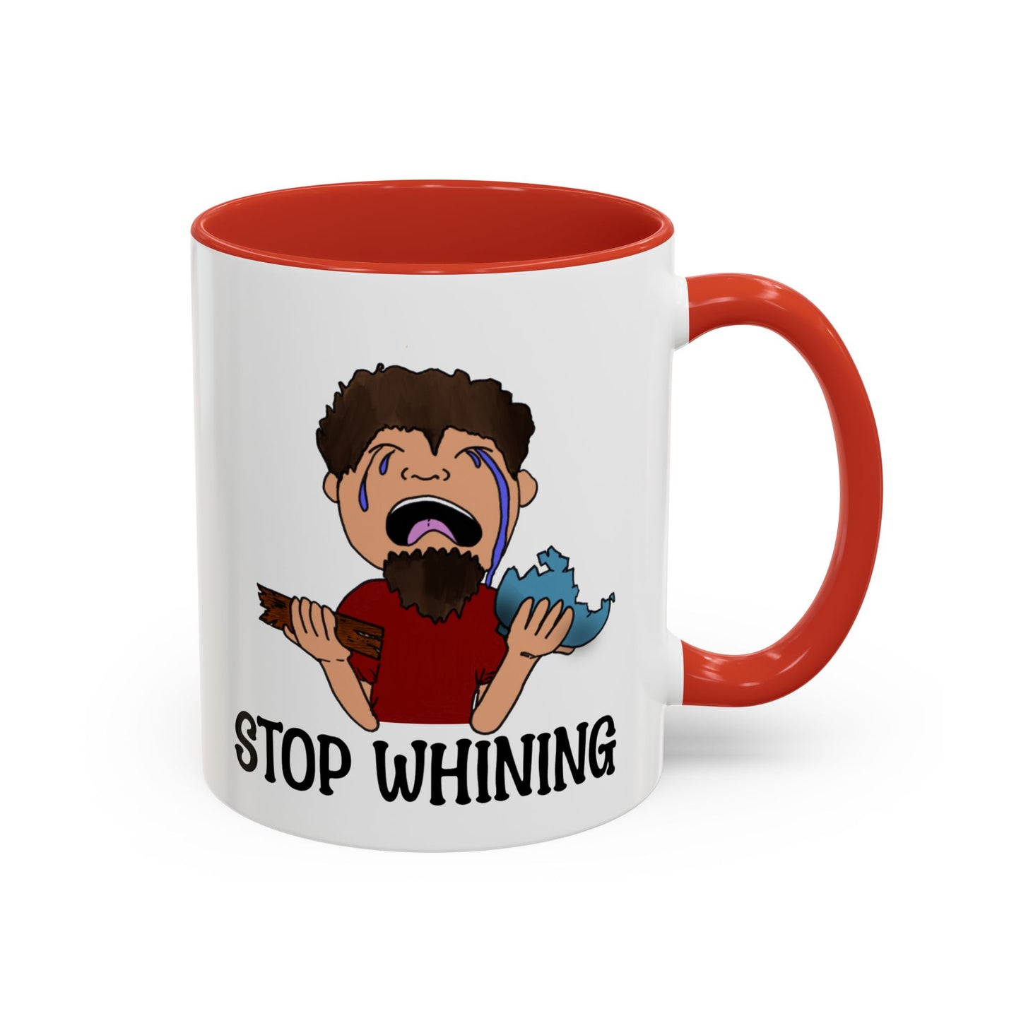 Stop Whining Accent Coffee Mug, 11oz and 15oz, birthday gift, fun gift, Philippians 2:14