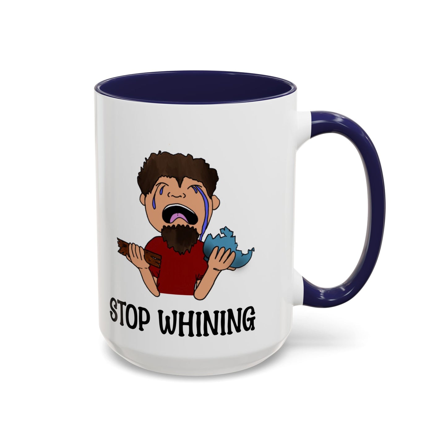 Stop Whining Accent Coffee Mug, 11oz and 15oz, birthday gift, fun gift, Philippians 2:14