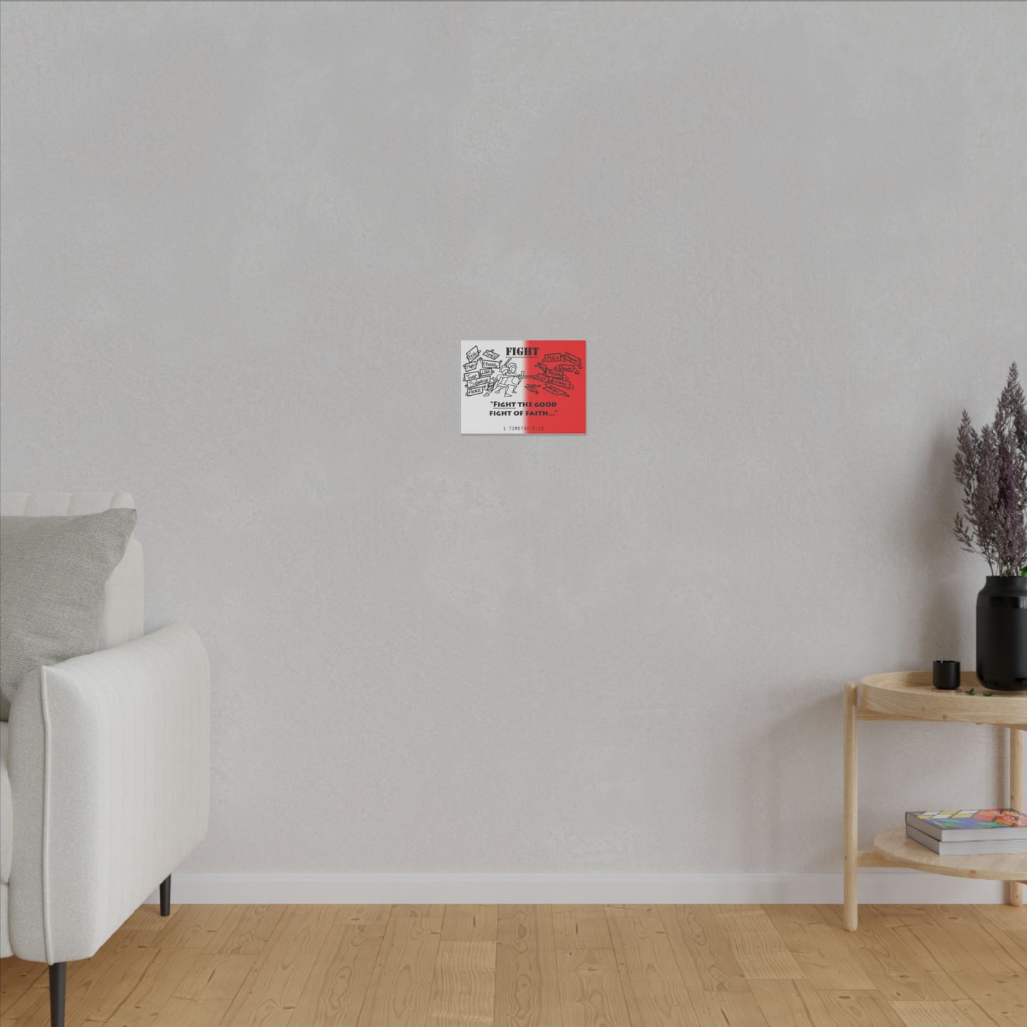 Fight the Good Fight, Matte Canvas, Stretched 0.75", wall art