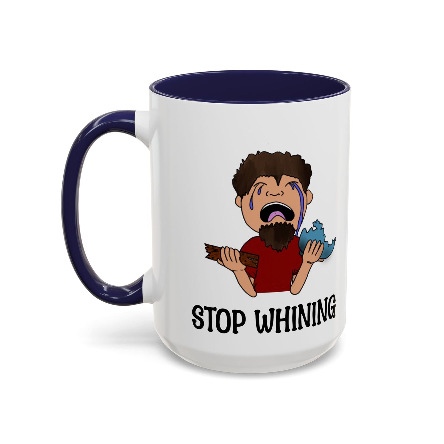 Stop Whining Accent Coffee Mug, 11oz and 15oz, birthday gift, fun gift, Philippians 2:14