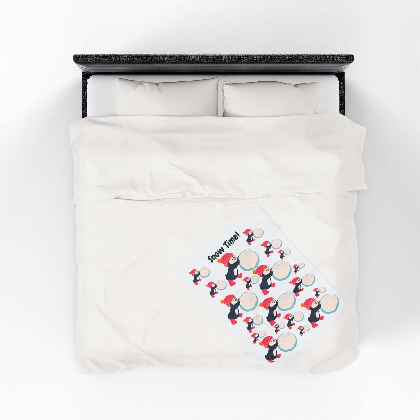Snow Time Velveteen Plush Blanket