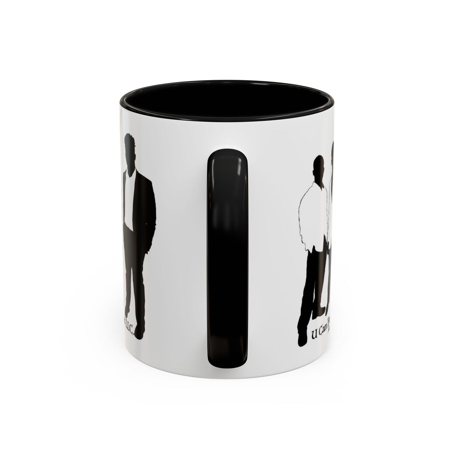 U Can Brothers Black Accent Mug