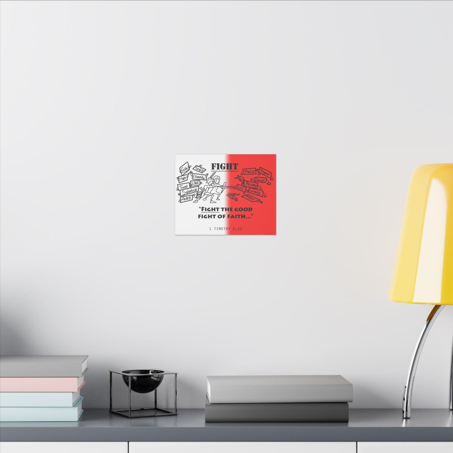 Fight the Good Fight, Matte Canvas, Stretched 0.75", wall art