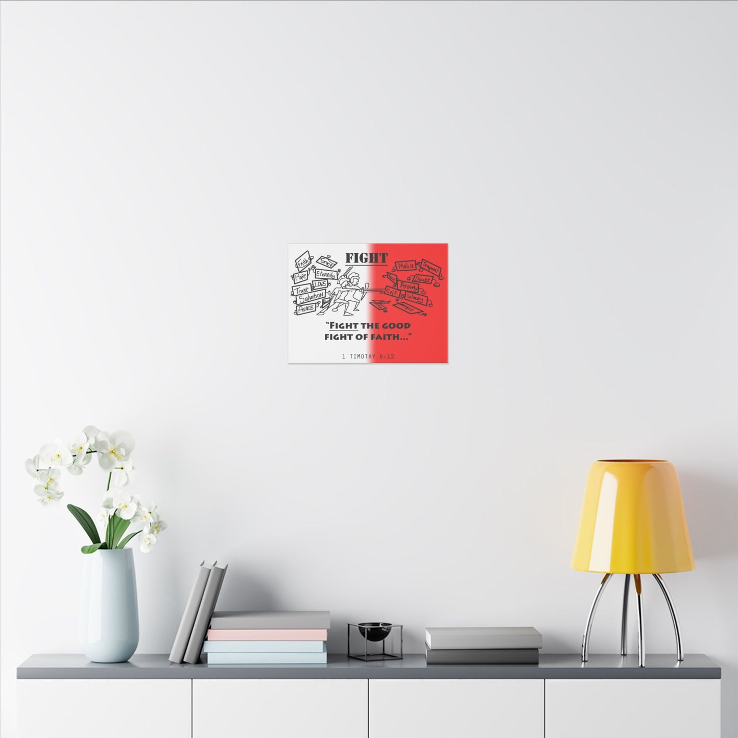 Fight the Good Fight, Matte Canvas, Stretched 0.75", wall art