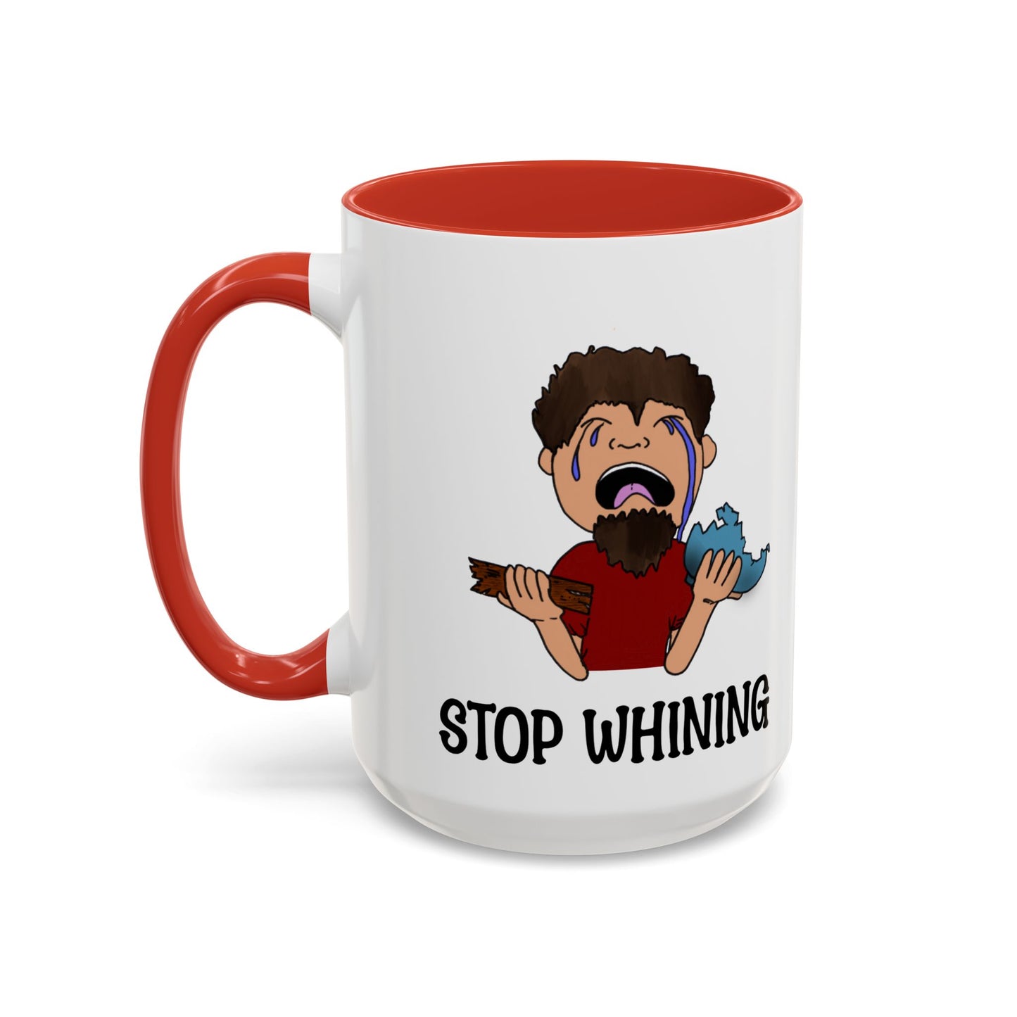 Stop Whining Accent Coffee Mug, 11oz and 15oz, birthday gift, fun gift, Philippians 2:14