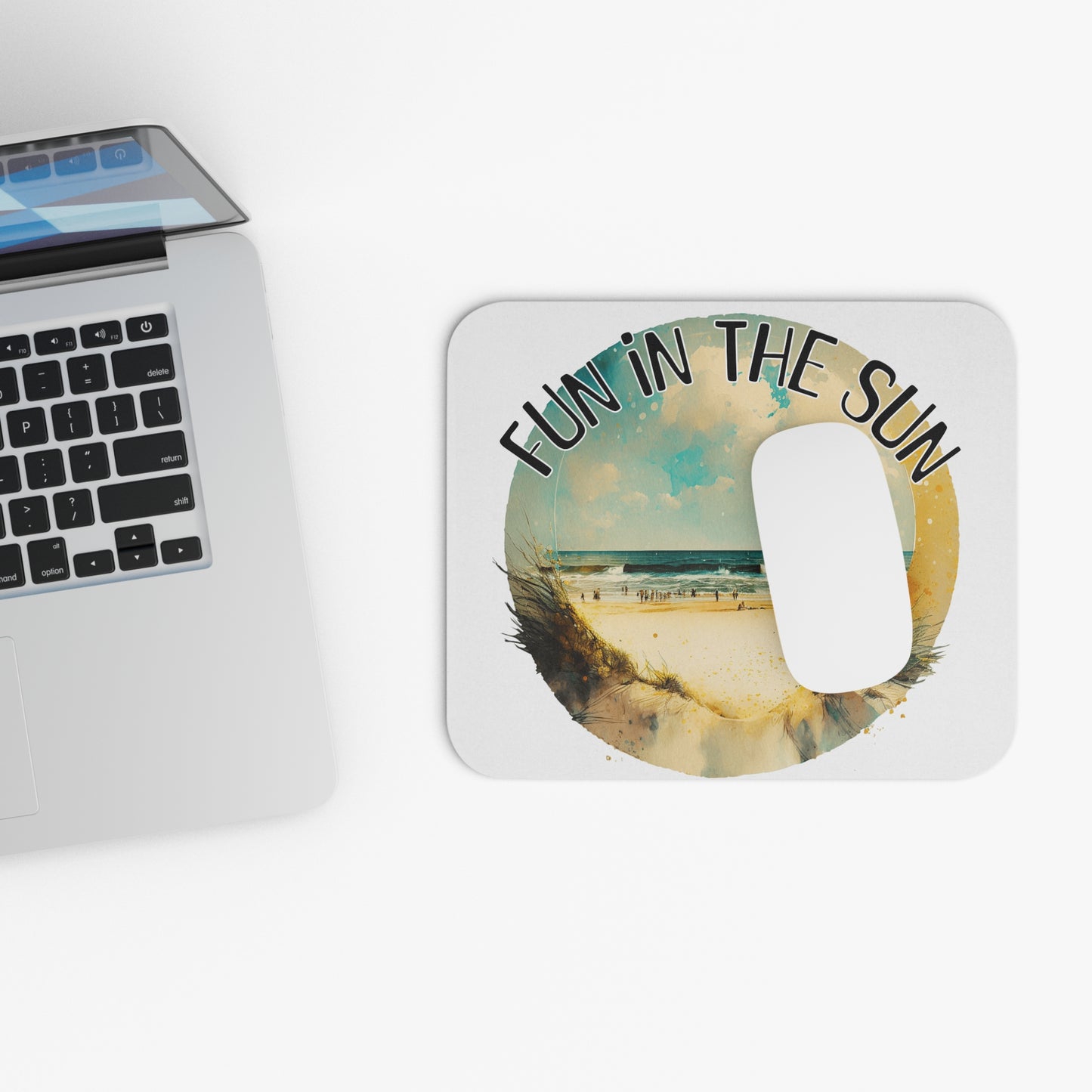Fun in the Sun - beach Mouse Pad (9"x8" Rectangle), vacation theme