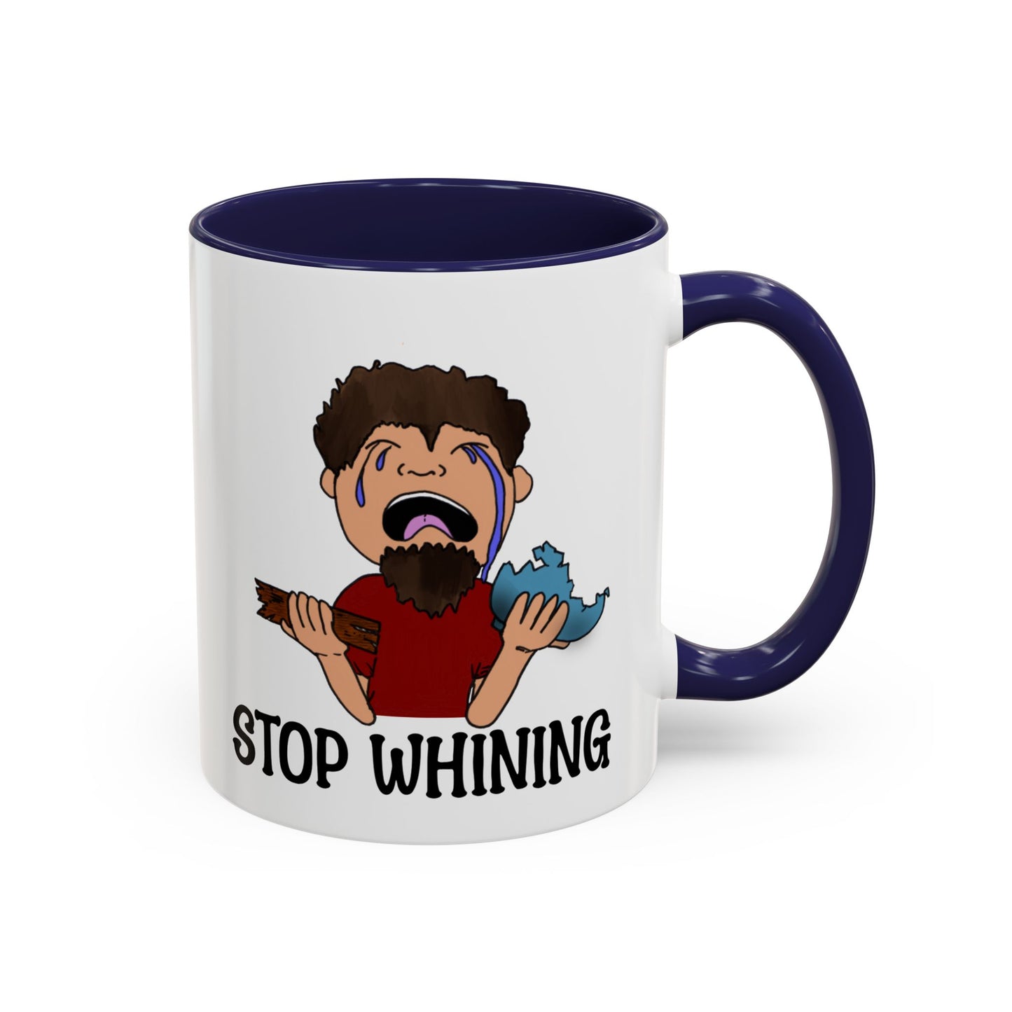 Stop Whining Accent Coffee Mug, 11oz and 15oz, birthday gift, fun gift, Philippians 2:14