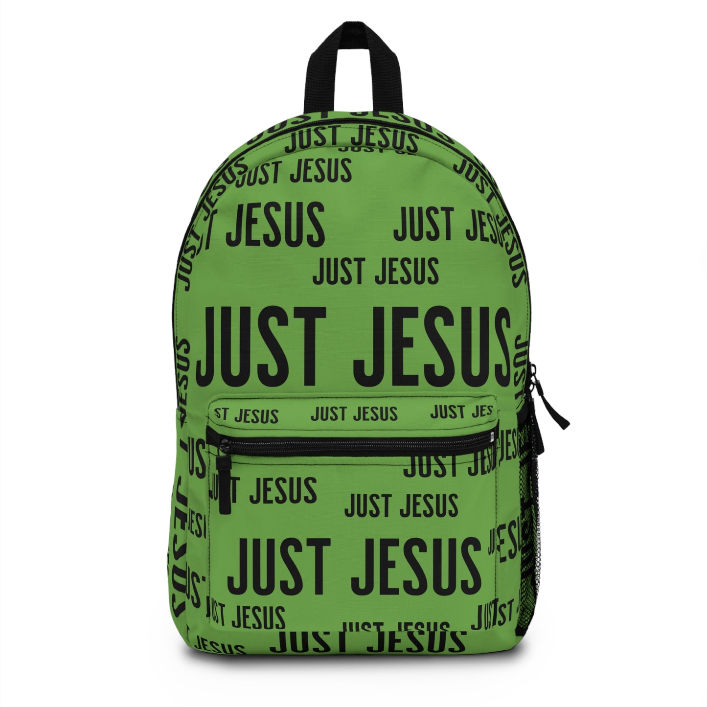 Just Jesus Backpack (green), gift, sleepover, camping, day trips, school