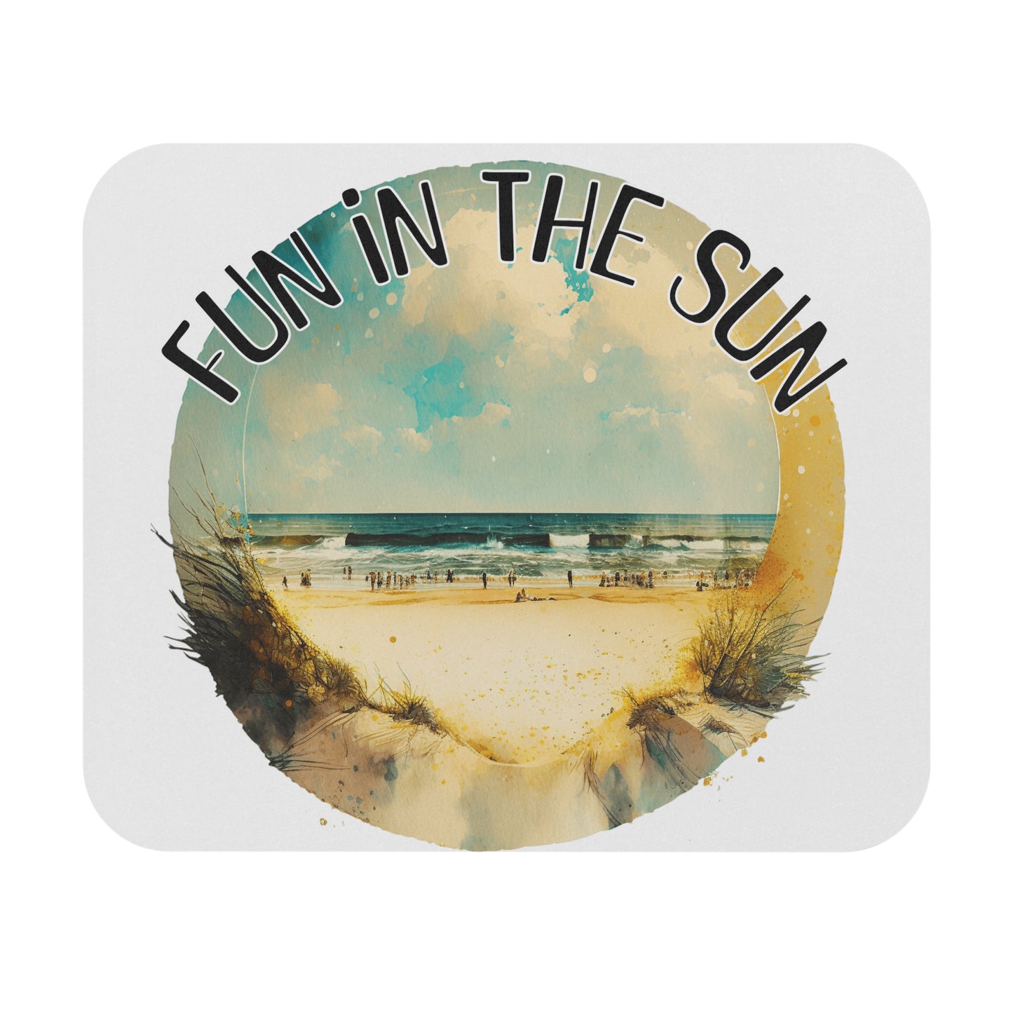 Fun in the Sun - beach Mouse Pad (9"x8" Rectangle), vacation theme