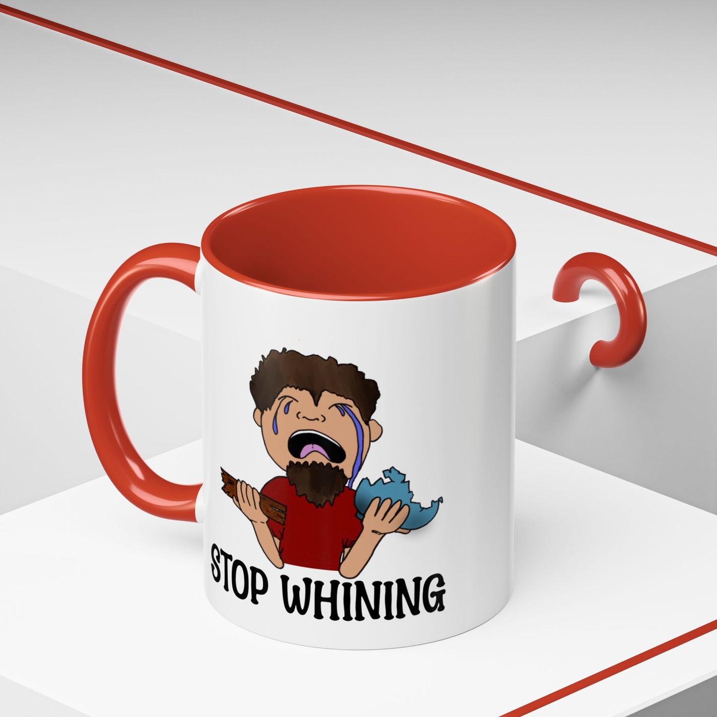 Stop Whining Accent Coffee Mug, 11oz and 15oz, birthday gift, fun gift, Philippians 2:14