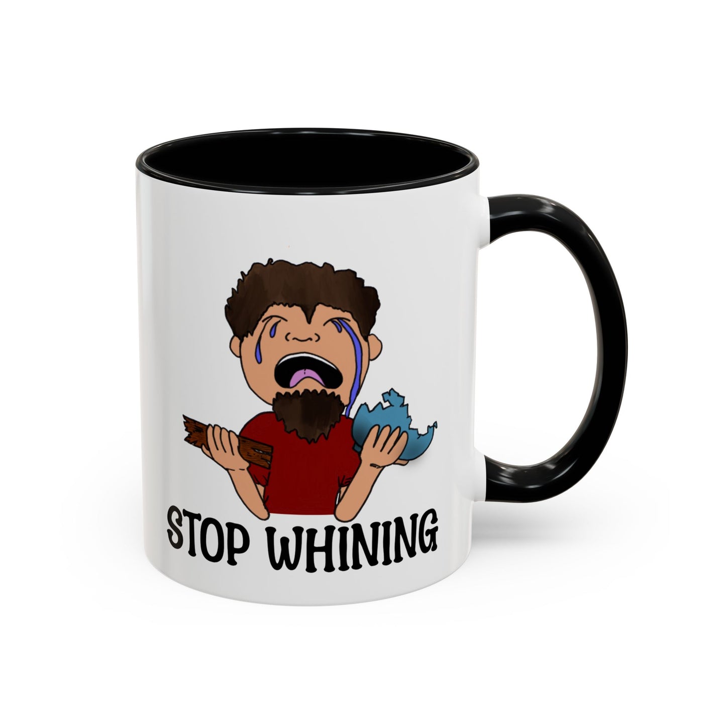 Stop Whining Accent Coffee Mug, 11oz and 15oz, birthday gift, fun gift, Philippians 2:14
