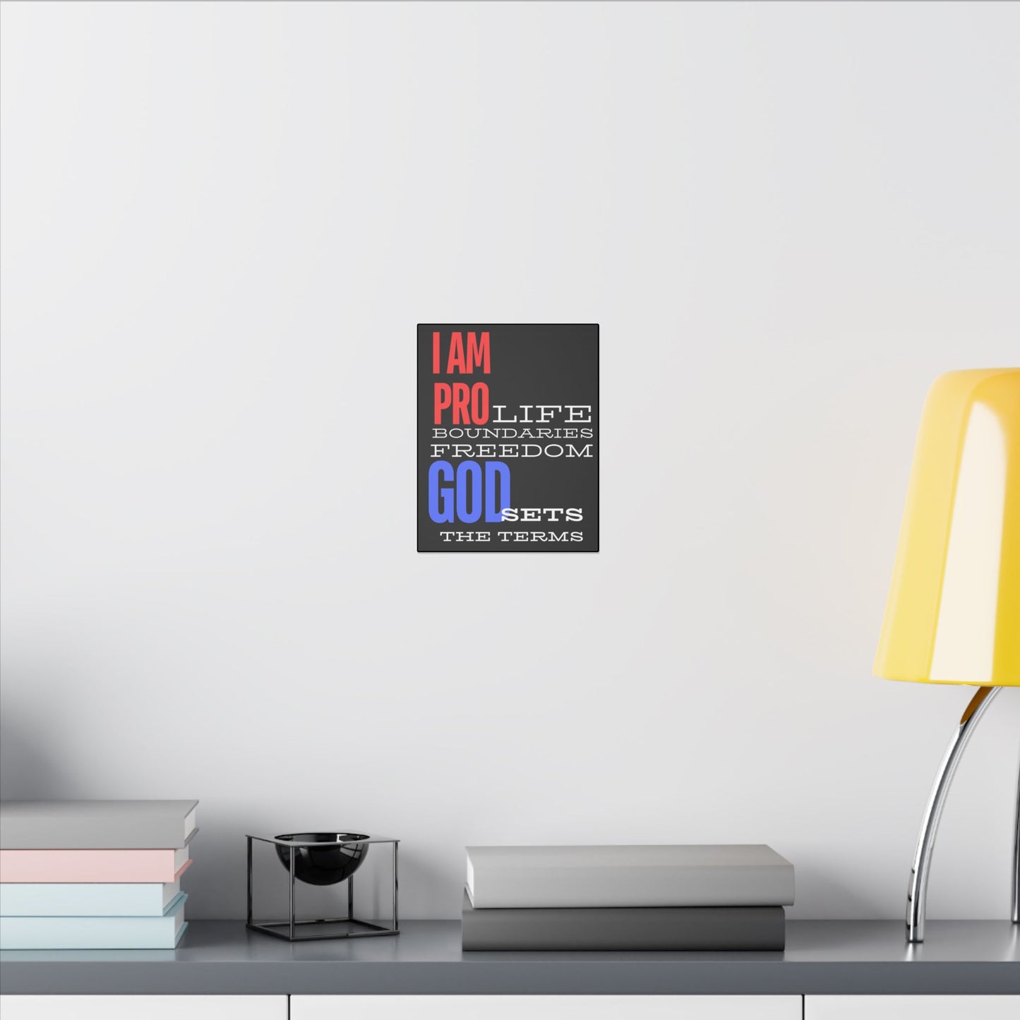 I AM PRO GOD, Matte Canvas, Stretched 0.75", wall art