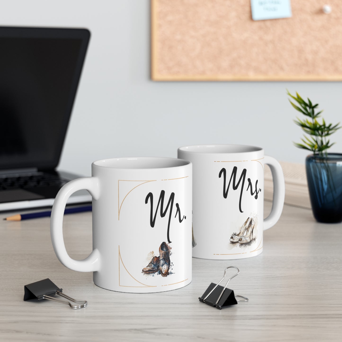 Vintage Mr. & Mrs. Mug 11oz, Wedding, Anniversary, housewarming gift