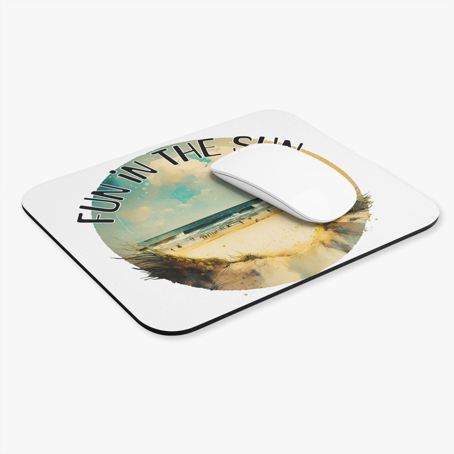 Fun in the Sun - beach Mouse Pad (9"x8" Rectangle), vacation theme