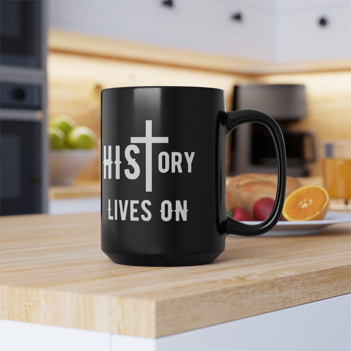 HIStory Lives On, Black Mug (11oz, 15oz)