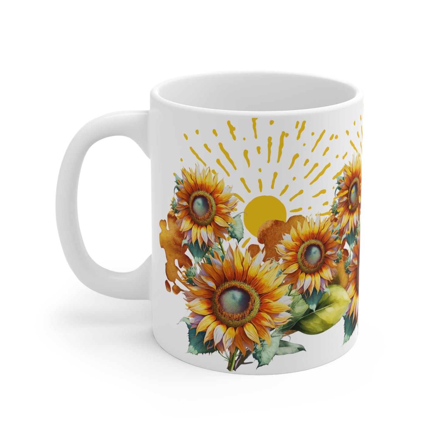 Sunflowers Mug 11oz, gift for her, birthdays, spring