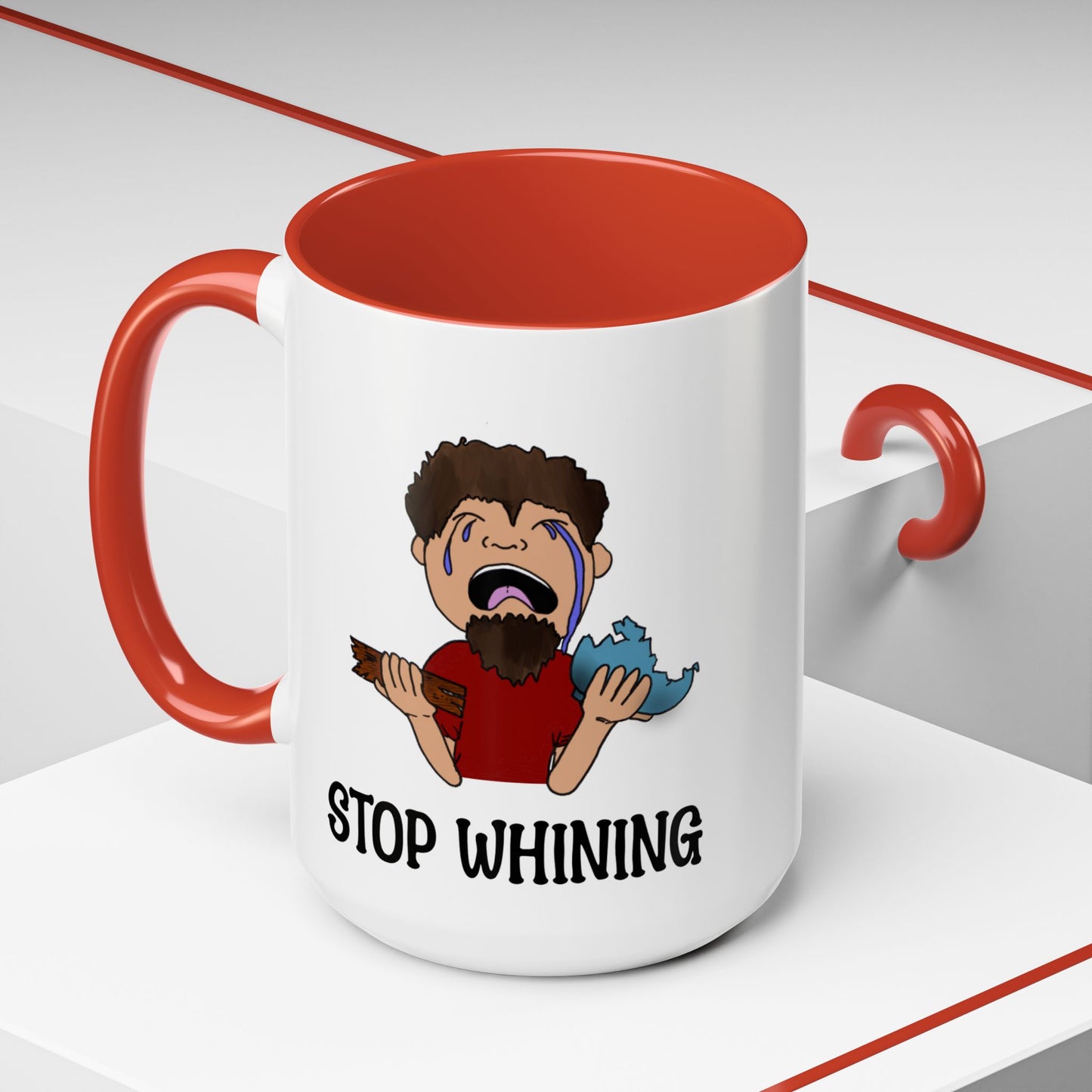 Stop Whining Accent Coffee Mug, 11oz and 15oz, birthday gift, fun gift, Philippians 2:14