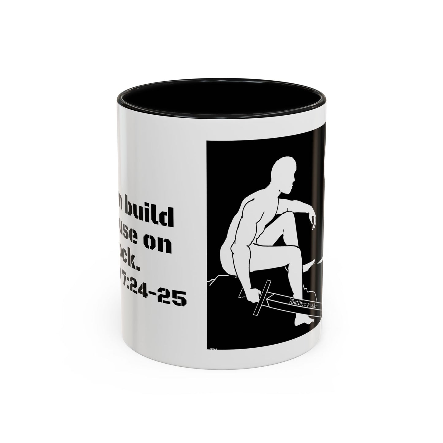 Wise Man Builds on the Rock Coffee Mug, 11oz and 15oz, Father's Day, birthdays, gifts for him