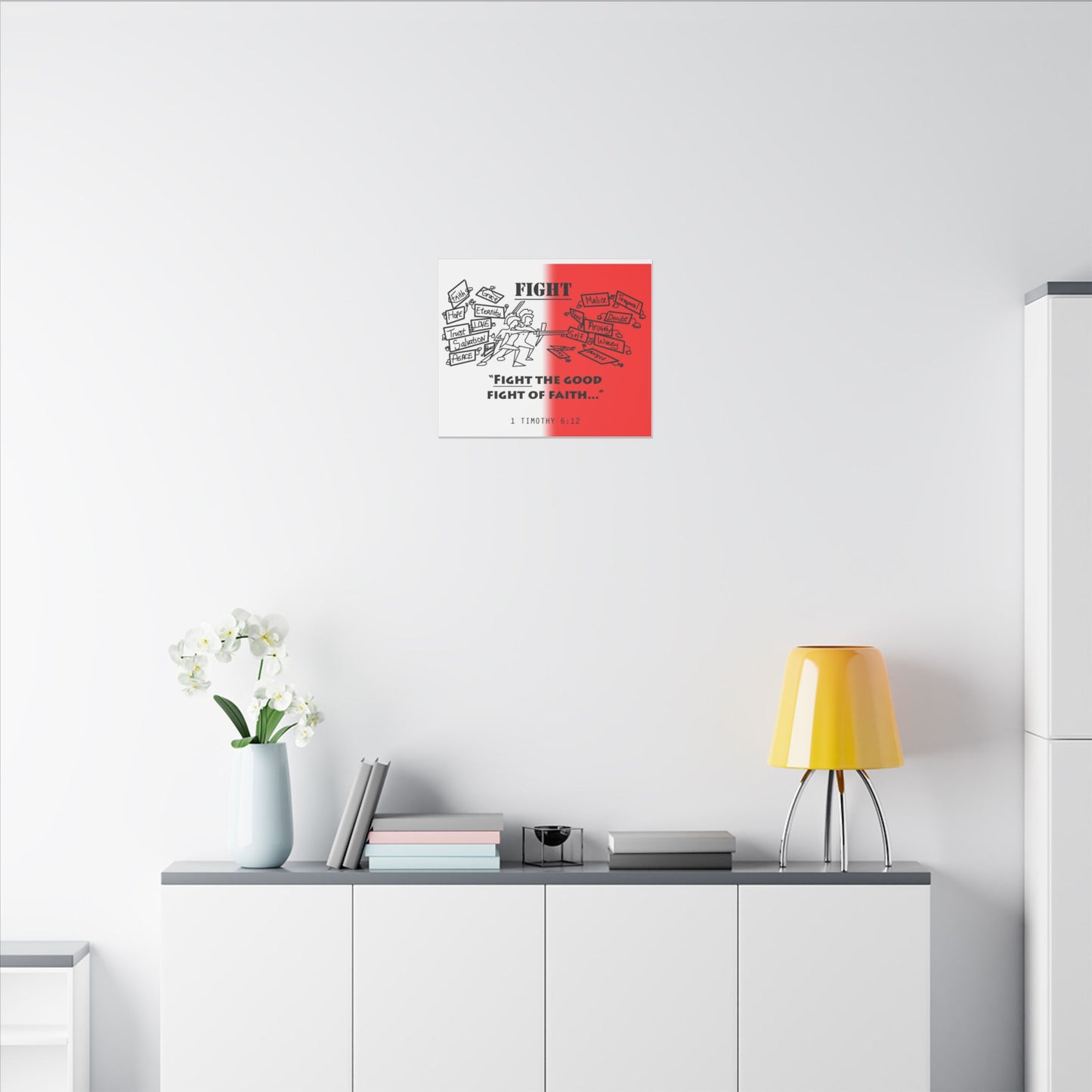 Fight the Good Fight, Matte Canvas, Stretched 0.75", wall art