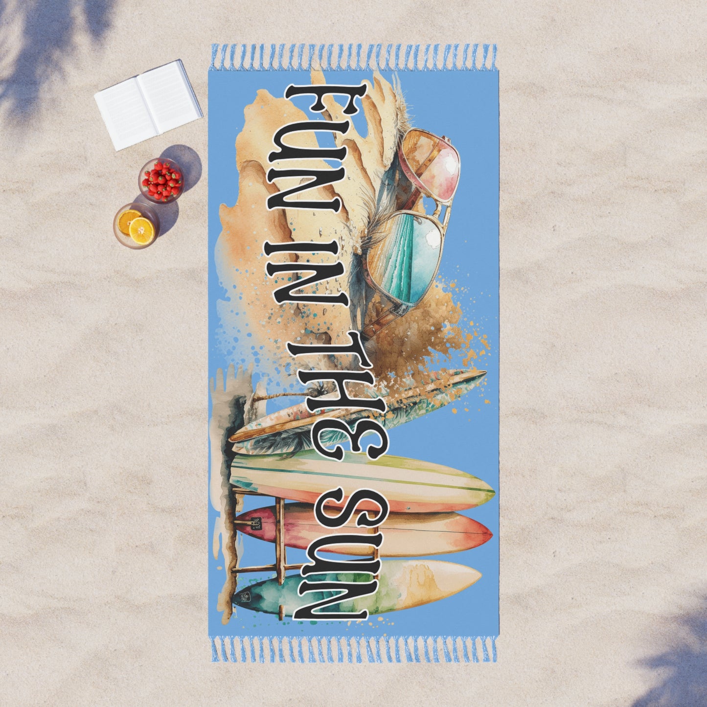 Fun in the Sun Boho Beach Cloth, Vacation, Weekend getaway