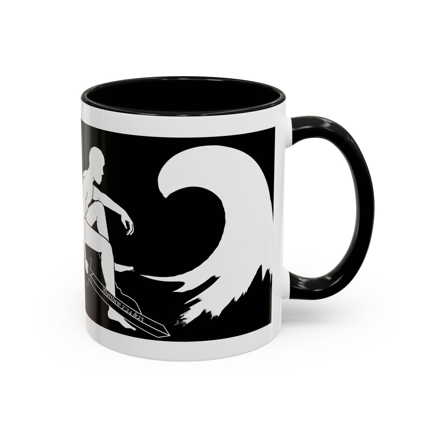 Wise Man Builds on the Rock Coffee Mug, 11oz and 15oz, Father's Day, birthdays, gifts for him