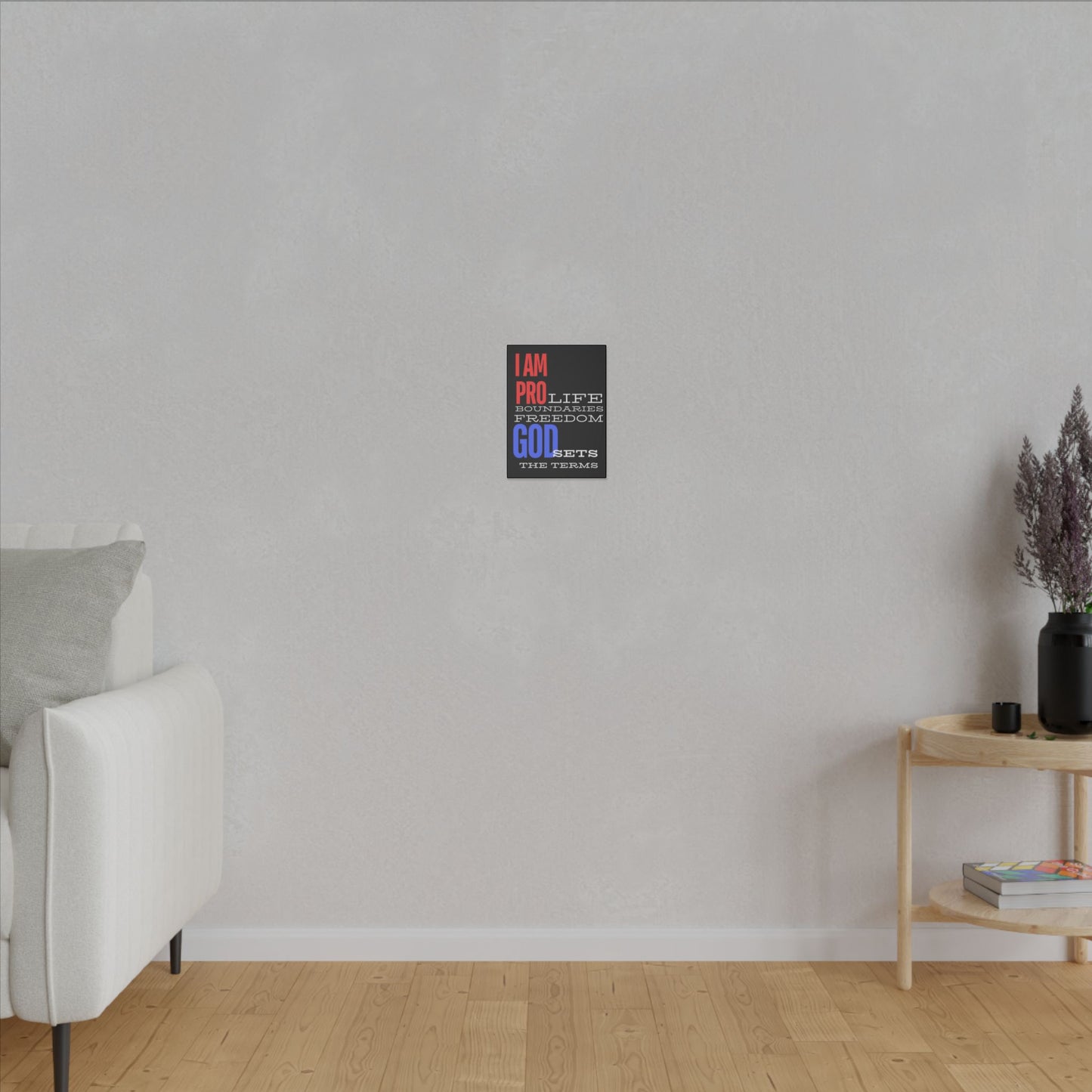 I AM PRO GOD, Matte Canvas, Stretched 0.75", wall art