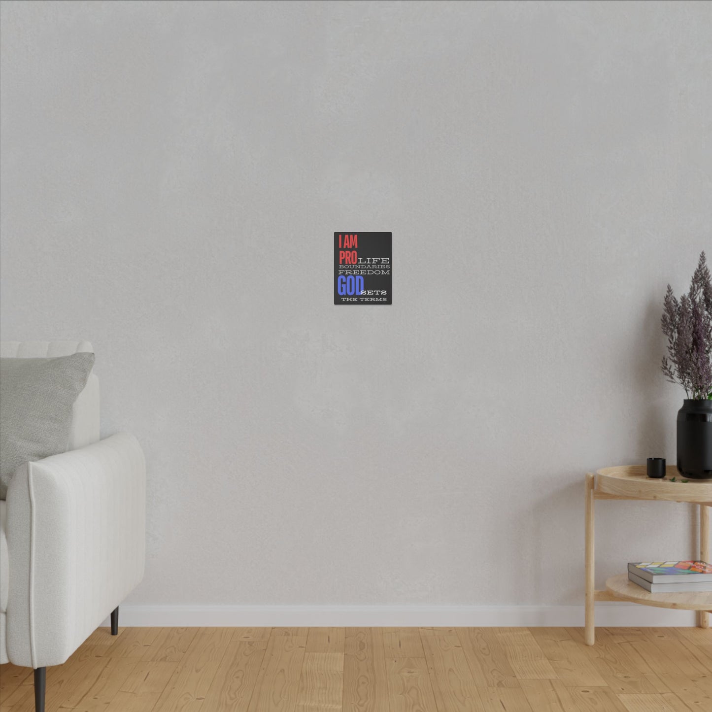 I AM PRO GOD, Matte Canvas, Stretched 0.75", wall art